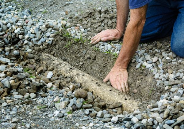 French Ditch Installation in Independence